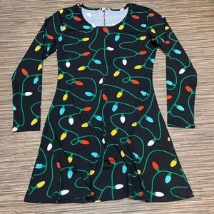 Tipsy Elves Christmas light bulb dress womens size medium